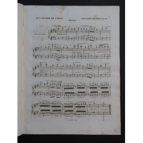 HÜNTEN François Mon Rocher de Saint Malo op 96 Piano 4 mains ca1840