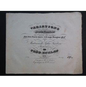 KUHLAU Frédéric Variations sur l'air suédois op 91 Piano ca1829