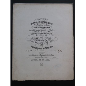 HÜNTEN François Rondeau Brillant op 49 No 1 Piano ca1832