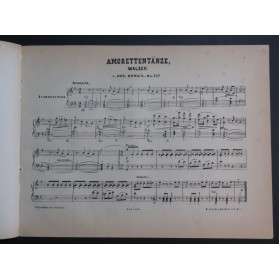 GUNG'L Joseph Amoretten-Tänze Piano ca1880