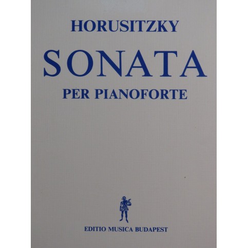 HORUSITZKY Zoltan Sonata Piano 1972