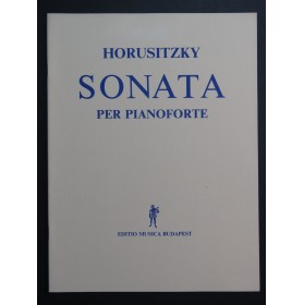 HORUSITZKY Zoltan Sonata Piano 1972