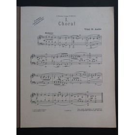 VIDAL SAINT ANDRÉ Choral et Mouvement Vif Orgue 1927