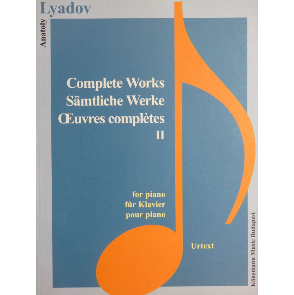 LYADOV Anatoly Complete Works II Piano 2000