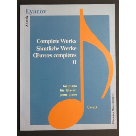 LYADOV Anatoly Complete Works II Piano 2000