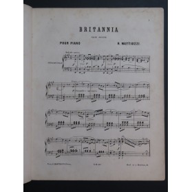 MATTIOZZI Rodolfo Britannia Piano 1870