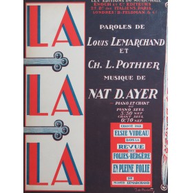 DAYER Nat LA - LA - LA Chant Piano 1922