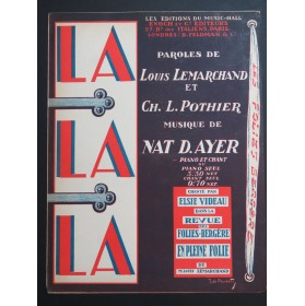 DAYER Nat LA - LA - LA Chant Piano 1922