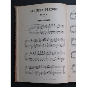 MESSAGER André Les Deux Pigeons Dédicace DUBOIS La Farandole Piano ca1890