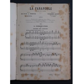 MESSAGER André Les Deux Pigeons Dédicace DUBOIS La Farandole Piano ca1890