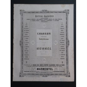 HUMMEL J. N. Chanson Nationale Autrichienne op 8 Piano ca1860