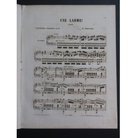 FERLUS Charles Une Larme ! op 10 Piano ca1860