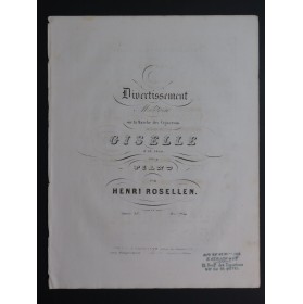 ROSELLEN Henri Divertissement Militaire op 38 Piano ca1840