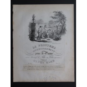 KARR Henry Le Printemps Divertissement op 139 Piano ca1830