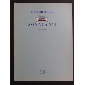 RESCHOFSKY Sandor Sonata No 3 Piano 1966