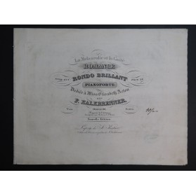 KALKBRENNER Frédéric La Mélancolie et la Gaité op 96 Piano ca1835