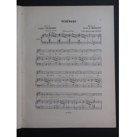 DE MESQUITA Carlos Sérénade Chant Piano ca1895