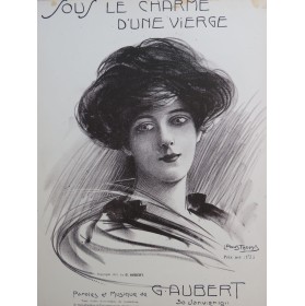 AUBERT Gaston Sous le Charme d'une Vierge Pousthomis Chant Piano 1911