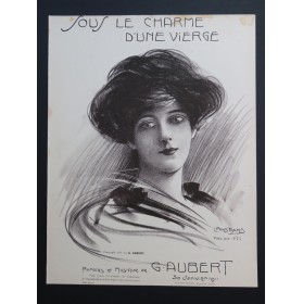 AUBERT Gaston Sous le Charme d'une Vierge Pousthomis Chant Piano 1911