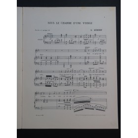 AUBERT Gaston Sous le Charme d'une Vierge Pousthomis Chant Piano 1911