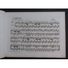 MUSARD Si j'étais roi Quadrille No 2 Piano ca1850