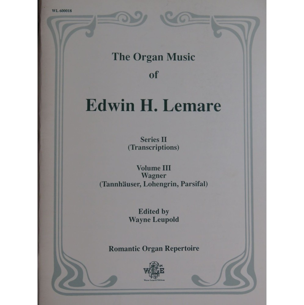 The Organ Music of Edwin H. Lemare Serie 2 Volume 3 Orgue 1992