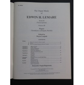 The Organ Music of Edwin H. Lemare Serie 2 Volume 3 Orgue 1992