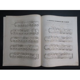 BACH J. S. Deux Gavottes Favorites Piano ca1860