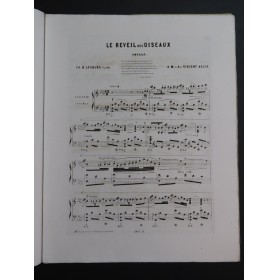 LYSBERG Ch. B. Le Reveil des Oiseaux Piano ca1854