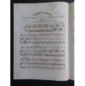 BRICE Laure Le Départ du Corsaire Chant Piano ca1840