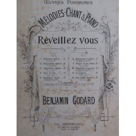 GODARD Benjamin Réveillez vous Chant Piano ca1896