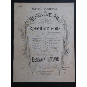 GODARD Benjamin Réveillez vous Chant Piano ca1896