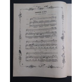 LACOME Paul Chanson d'été Chant Piano ca1885