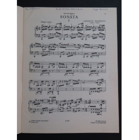 DOUBRAVA Jaroslav Sonata Piano 1962