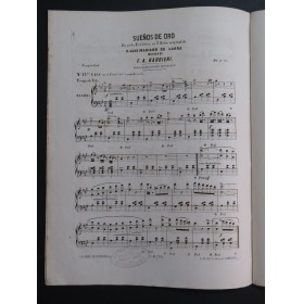 BARBIERI F. A. Suenos de Oro Zarzuela No 15 bis Piano ca1870