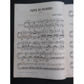 KLEIN Jules Patte de Velours ! Piano XIXe siècle