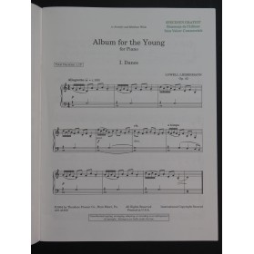 LIEBERMANN Lowell Album for the Young Piano 1984