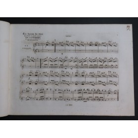 TOLBECQUE J. B. Les Bains de Mer Quadrille Piano 4 mains ca1850