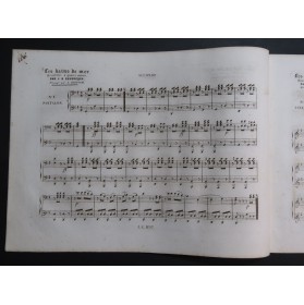 TOLBECQUE J. B. Les Bains de Mer Quadrille Piano 4 mains ca1850