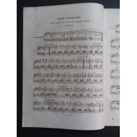 ARNOLD Valse Brillante Chant Piano ca1840