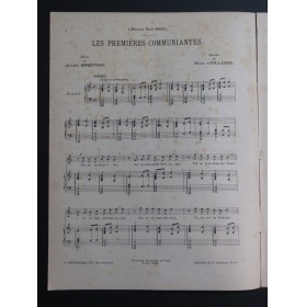 D'OLLONE Max Les Premières Communiantes Chant Piano 1900