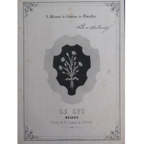 Le Lys E. de Lonlay Chant Piano 1851