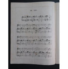 Le Lys E. de Lonlay Chant Piano 1851