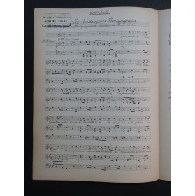 COLLIN Lucien Les Vendangeurs Bourguignons Manuscrit Chant Piano 1917