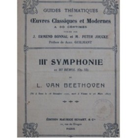 BEETHOVEN Symphonie No 3 op 55 Guide Thématique