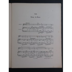 WIDOR Ch. M. Rosa la Rose Chant Piano 1902