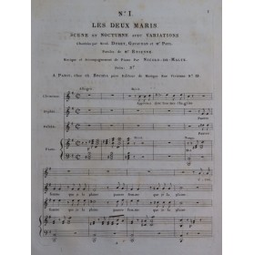 ISOUARD Nicolo Les Deux Maris No 1 Chant Piano ca1820