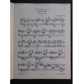 SLAVICKY Klement Sonata Piano 1964