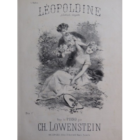 LOWENSTEIN Franz Léopoldine Piano XIXe siècle