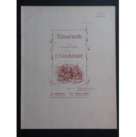 CHAMINADE Cécile Ritournelle Chant Piano 1886